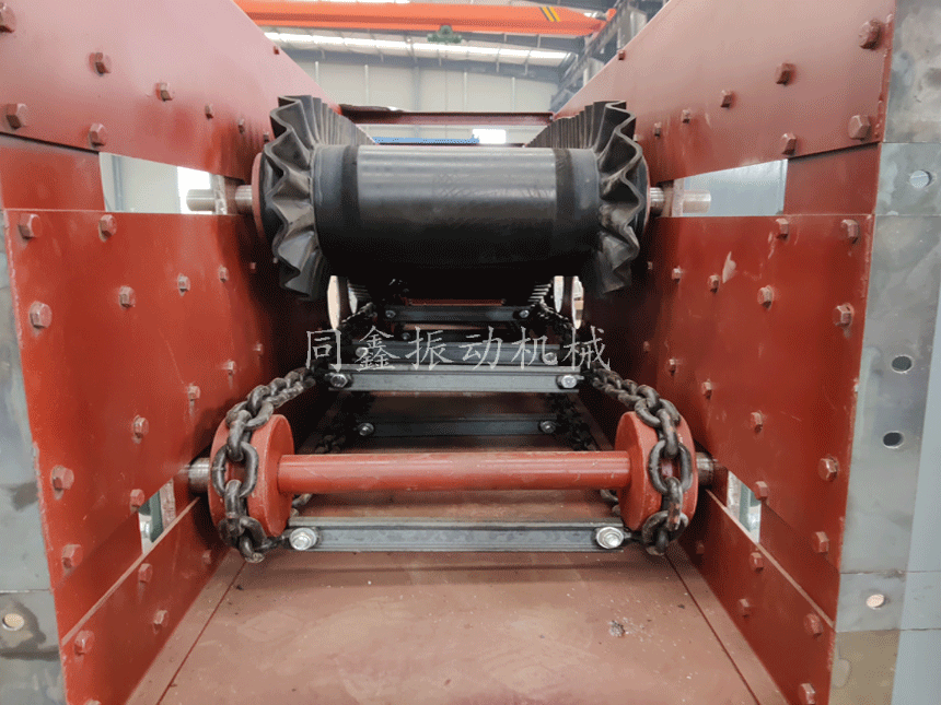 皮帶刮板輸送機，密封型雙層輸送機-內(nèi)部結(jié)構(gòu)圖